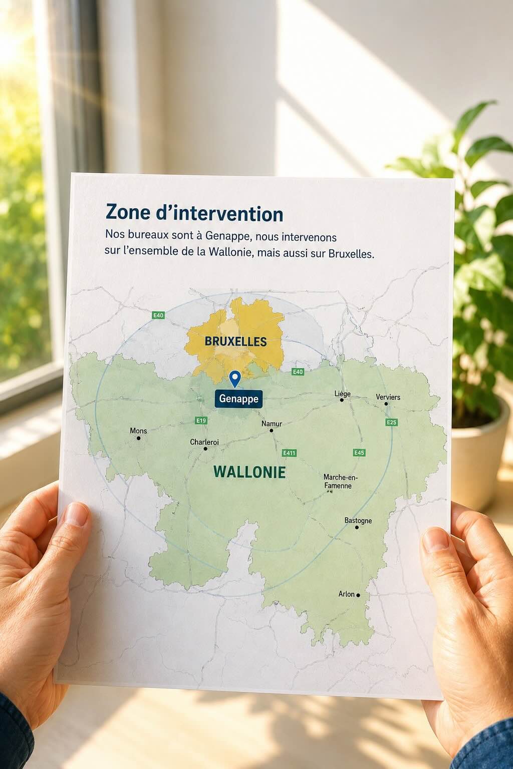 Zone d'intervention Easy Consult en Belgique